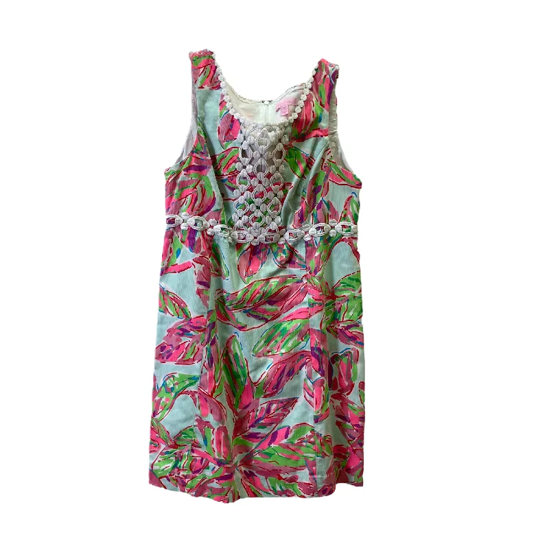 Stock Clearance Pink Dress Casual Midi By Lilly Pulitzer, Size: 12