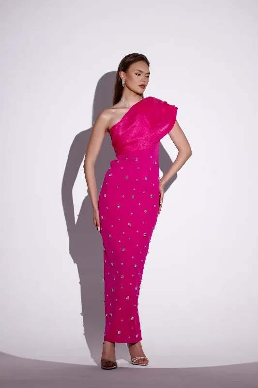 Hurry In Leora Pink Stone Dress