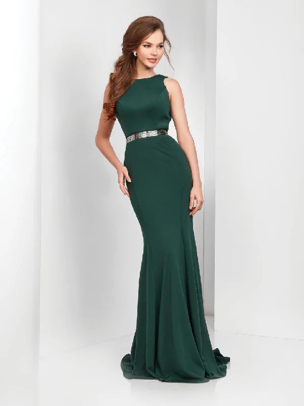 Hurry In Clarisse - 3482 Sleeveless Chic Jersey Sheath Gown
