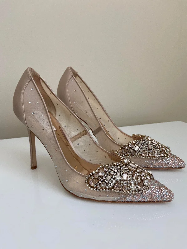 Major Savings Badgley Mischka Quintana Embellished Pumps