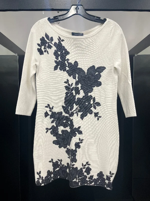 Low Prices Black Floral Dress Casual Short White House Black Market, Size Xs