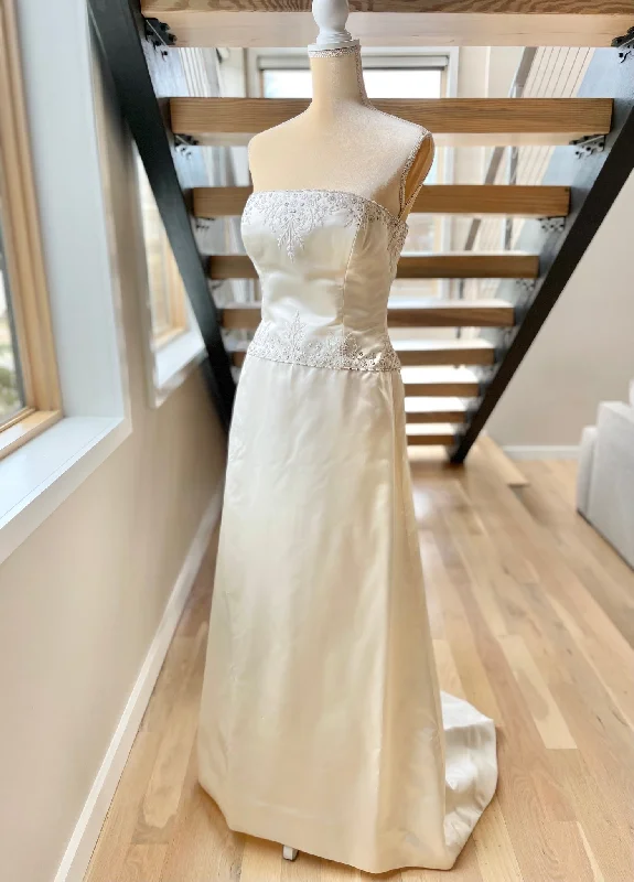 Unmissable Offer Reem Acra Classic Beaded Embroidered Strapless Sheath 3104