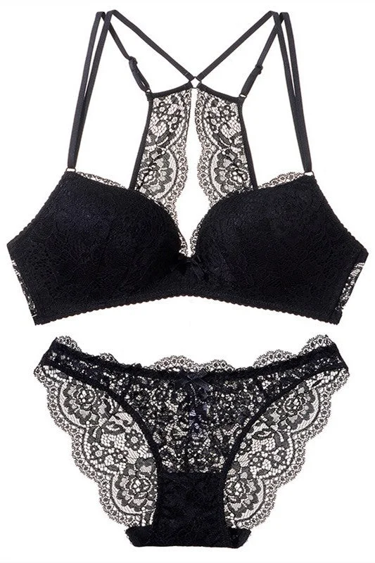 Special Price Black Lace Lingerie Set