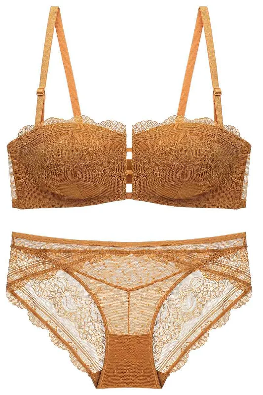 Epic Deals Burnt Yellow Lingerie Set