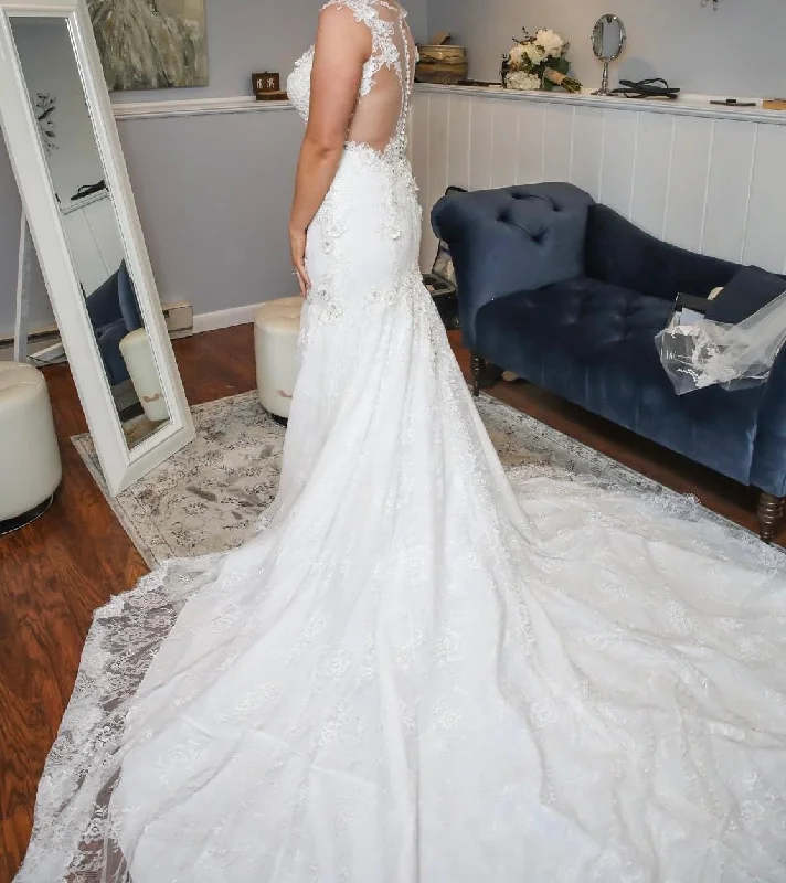 Don’t Miss Out Justin Alexander Floral Illusion Fit and Flare