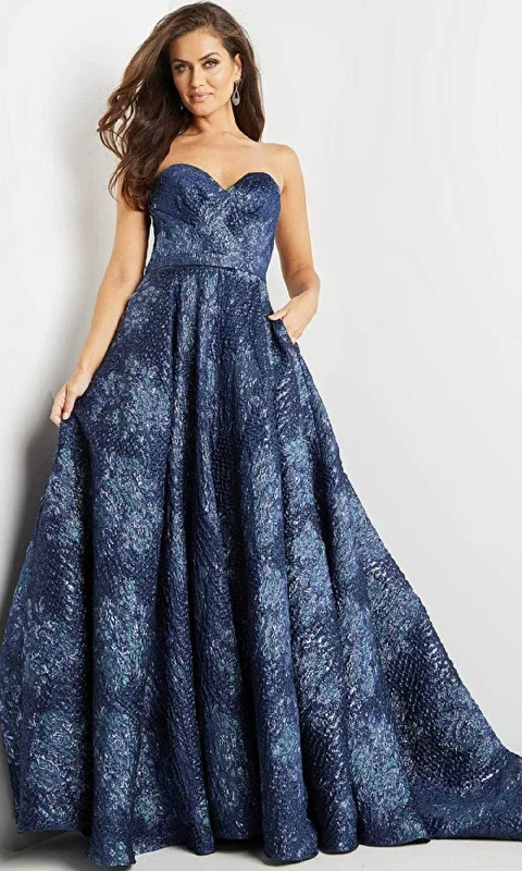 Super Bargain Jovani 22792 - Strapless Pleated Evening Gown