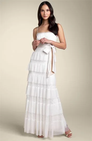 Stock Up and Save BCBG MAXAZRIA Lace & Tulle Tier Gown
