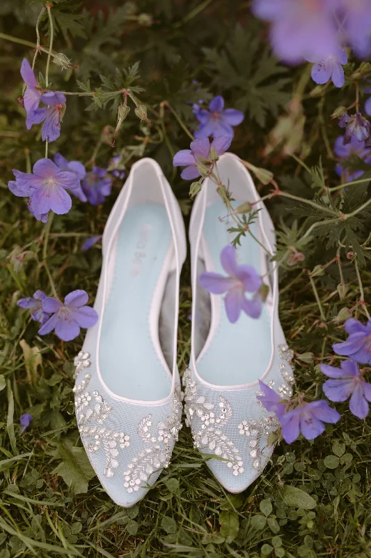 Daily Deals bella belle WILLOW Embellished Crystal Flat Shoes For Wedding