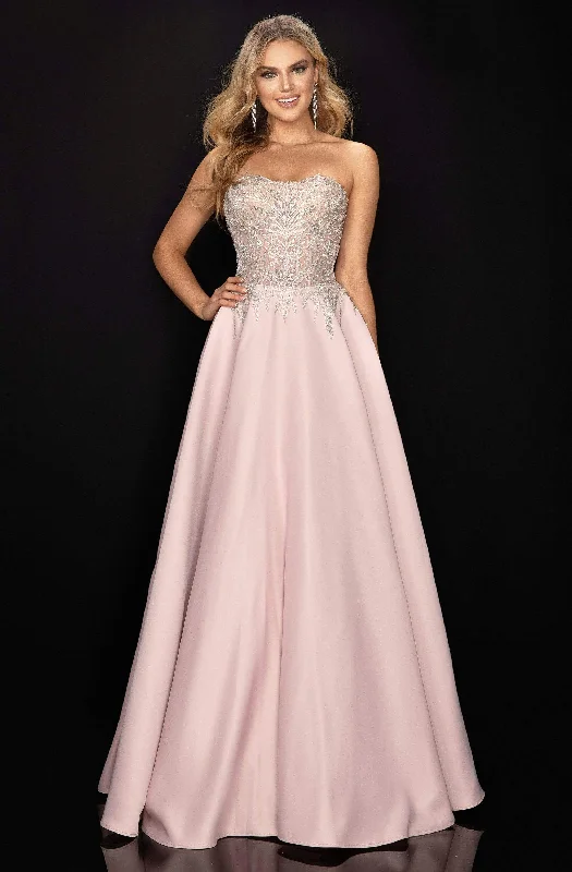 Get It Before It’s Gone Terani Couture - 2011P1197 Beaded Sweetheart A-Line Evening Gown