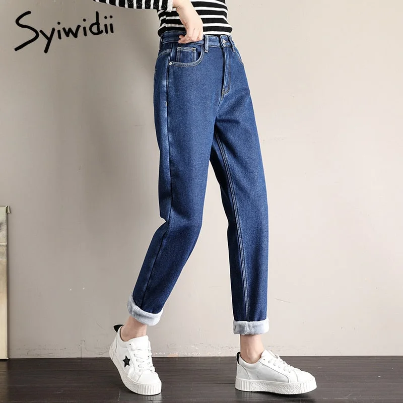 Get It Before It’s Gone Awakecrm Back to College Fleece Jeans Woman High Waist Harem Pants Street Style Velvet Black Blue Beige Fashion Autumn Winter New Thicken Bottoms Get It Before It’s Gone Awakecrm Back to College Fleece Jeans Woman High Waist Harem Pants Street Style Velvet Black Blue Beige Fashion Autumn Winter New Thicken Bottoms