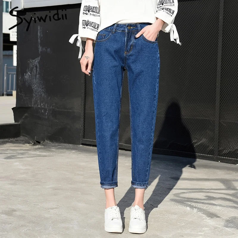 Super Savings Awakecrm Back to College mom jeans blue womens denim pants high waist jeans boyfriend jeans for women Harem Pants High Street Cotton Super Savings Awakecrm Back to College mom jeans blue womens denim pants high waist jeans boyfriend jeans for women Harem Pants High Street Cotton