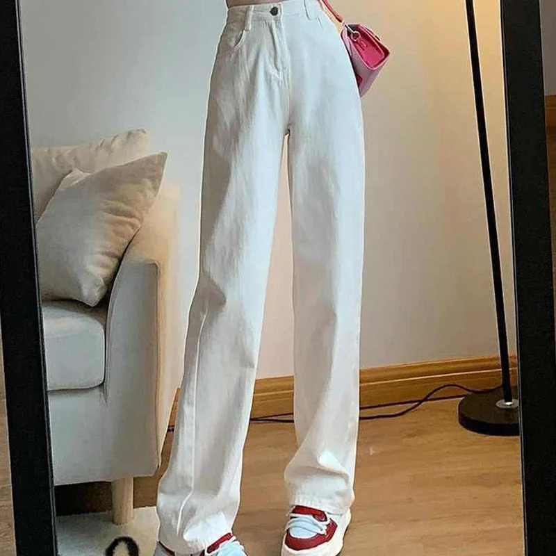 Act Fast Back To School Outfits High Street Solid Jeans Women New High Waist Loose Hotsweet Light Zipper Button Pocket Basics Long Wide Leg Pants Gift Belt Act Fast Back To School Outfits High Street Solid Jeans Women New High Waist Loose Hotsweet Light Zipper Button Pocket Basics Long Wide Leg Pants Gift Belt