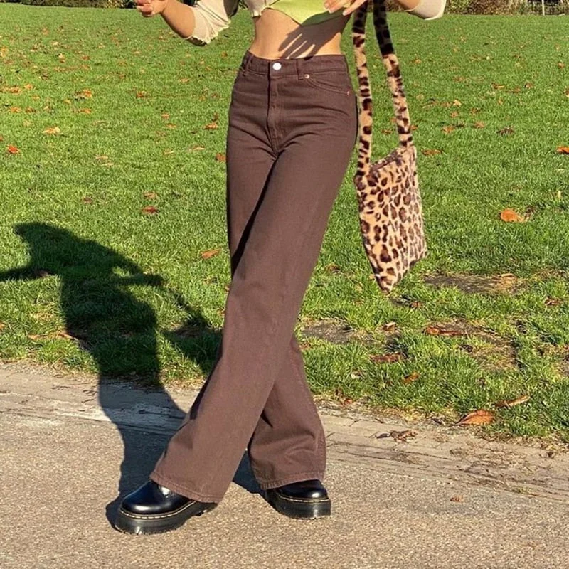 Take Advantage Awakecrm Christmas Gift JMPRS Vintage Brown Women Jeans Streetwear High Waist Classic Wide Denim Pants Causal Harajuku Autumn Ladies Straight Trousers Take Advantage Awakecrm Christmas Gift JMPRS Vintage Brown Women Jeans Streetwear High Waist Classic Wide Denim Pants Causal Harajuku Autumn Ladies Straight Trousers