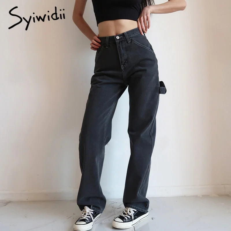 Today’s Special Awakecrm JOSKAA High Waisted Jeans for Women Black Denim Pants Clothes Lace Up Spliced Trousers Straight Fashion Vintage Streetwear NEW Today’s Special Awakecrm JOSKAA High Waisted Jeans for Women Black Denim Pants Clothes Lace Up Spliced Trousers Straight Fashion Vintage Streetwear NEW
