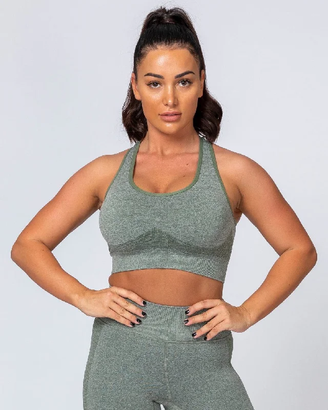 Final Clearance Comfort Seamless Bra - Khaki Marl