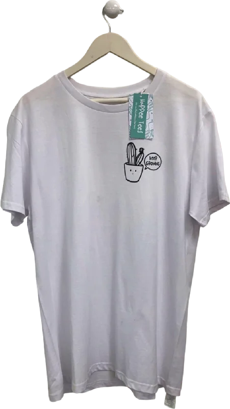 Sale Event Happee Tees White 'Keep Growing' T-Shirt EU L