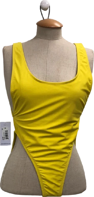 Act Now Heroine Sport Yellow Swimsuit UK M