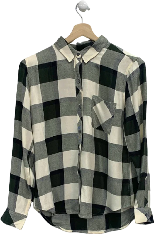 Super Bargain Rails Black and White Checked Hunter Shirt UK M