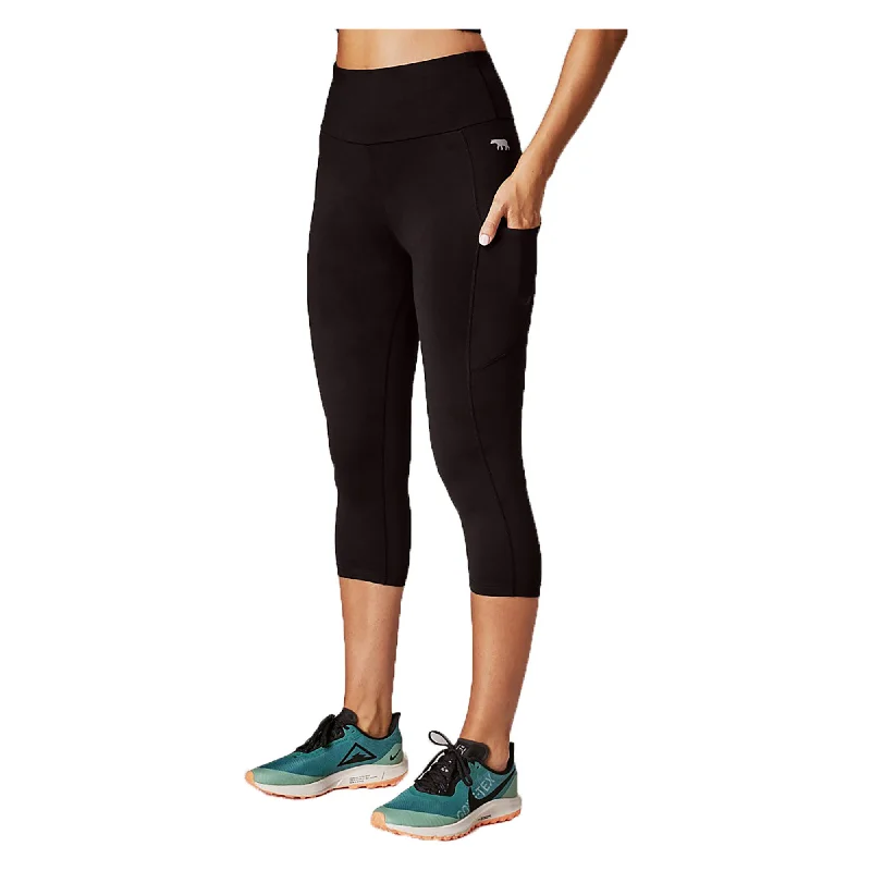Midnight Madness Women's Flex Peach Pocket 3/4 21 Inch Leggings