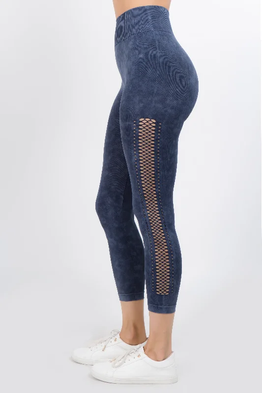 Crazy Deals Breakin' Hearts Laser Cut Capri Leggings