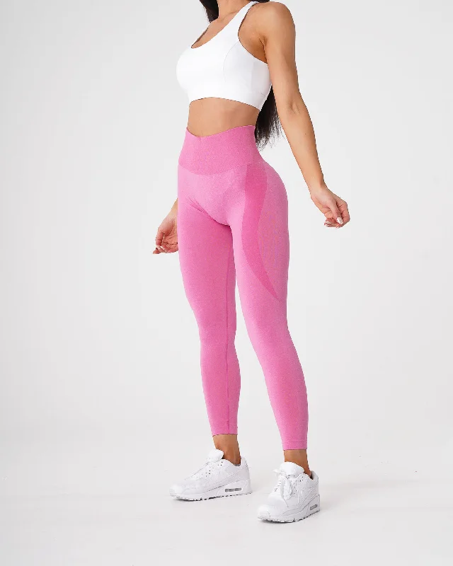 New Deals Bubble Gum Pink Contour Seamless Leggings