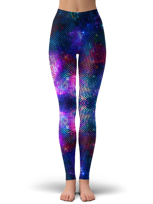 Grand Opening Sale Celestial Finger Print Foil Leggings