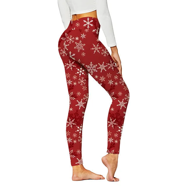 Sale Event Christmas Pattern Yoga Pants Digital Printed