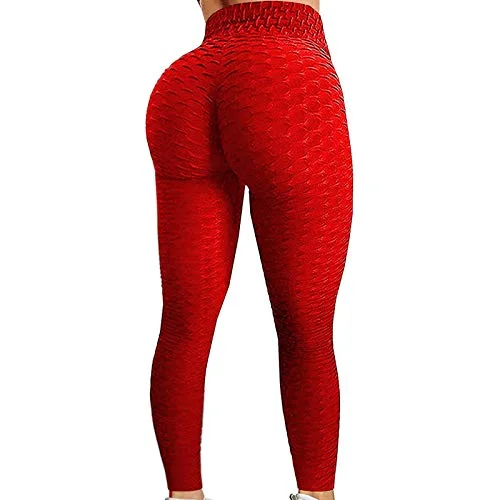Limited Time Discount Colorful Womens Yoga Pants High Waist Workout Leggings Running Pants A1-red S Limited Time Discount Colorful Womens Yoga Pants High Waist Workout Leggings Running Pants A1-red S