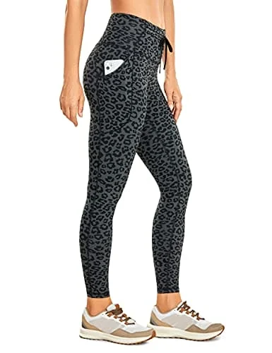 Weekend Special CRZ YOGA Women's Naked Feeling Workout Leggings 25 Inches - High Waisted 7/8 Drawstring Yoga Tight Pants with Pockets Leopard Printed Weekend Special CRZ YOGA Women's Naked Feeling Workout Leggings 25 Inches - High Waisted 7/8 Drawstring Yoga Tight Pants with Pockets Leopard Printed
