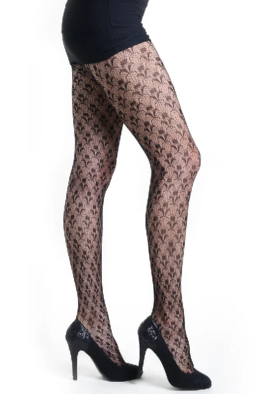 Massive Deals Decorative Jacquard Fishnet Tights