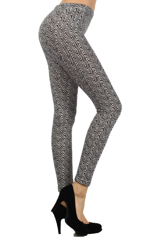 Warehouse Sale Electric Zig-Zag Leggings