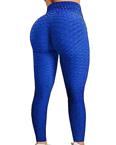 Price Buster FITTOO Women's High Waist Yoga Pants Tummy Control Scrunched Booty Leggings Workout Running Butt Lift Textured Tights Peach Butt Blue Price Buster FITTOO Women's High Waist Yoga Pants Tummy Control Scrunched Booty Leggings Workout Running Butt Lift Textured Tights Peach Butt Blue