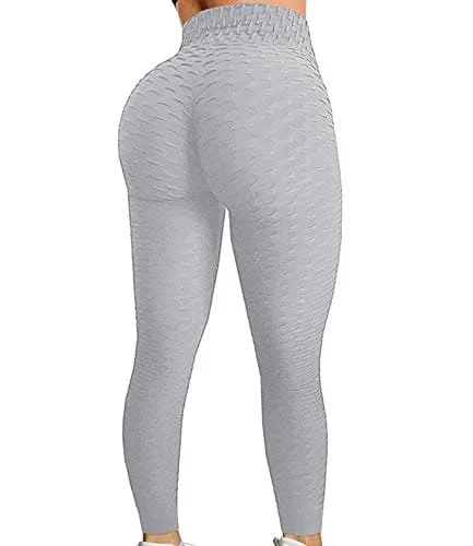 Deal Zone FITTOO Women's High Waist Yoga Pants Tummy Control Scrunched Booty Leggings Workout Running Butt Lift Textured Tights Peach Butt Grey Deal Zone FITTOO Women's High Waist Yoga Pants Tummy Control Scrunched Booty Leggings Workout Running Butt Lift Textured Tights Peach Butt Grey