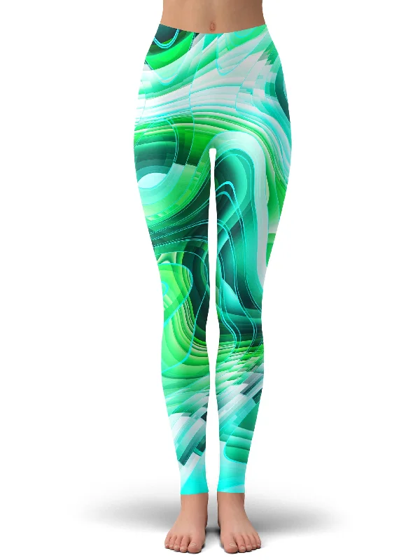 Buy More, Save More Green Schism Leggings