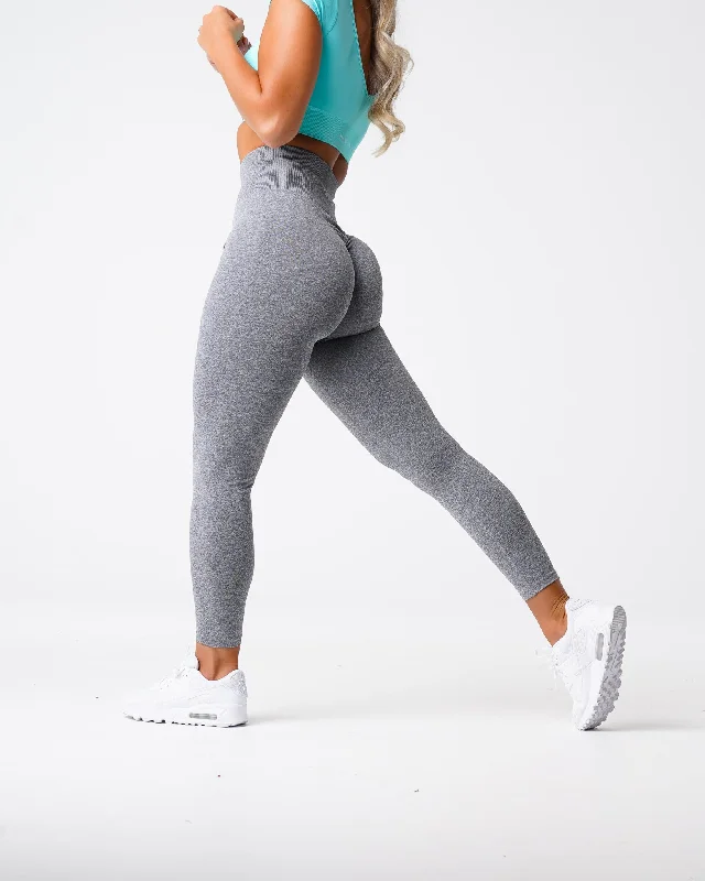 Super Sale Grey Scrunch Seamless Leggings