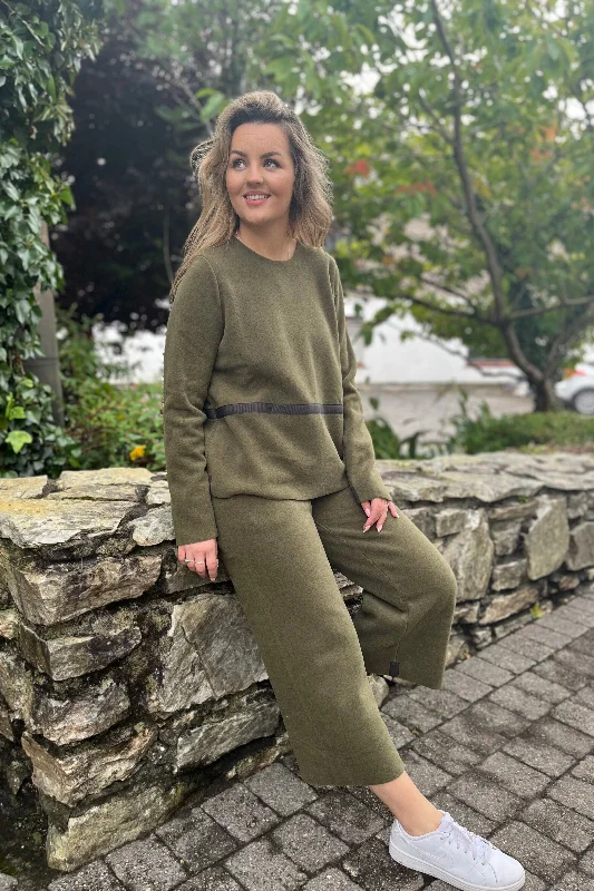Low Prices Henriette Steffensen Fleece Trousers in Moss