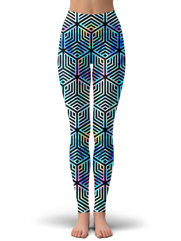 Stock Up and Save Holographic Hexagon Leggings