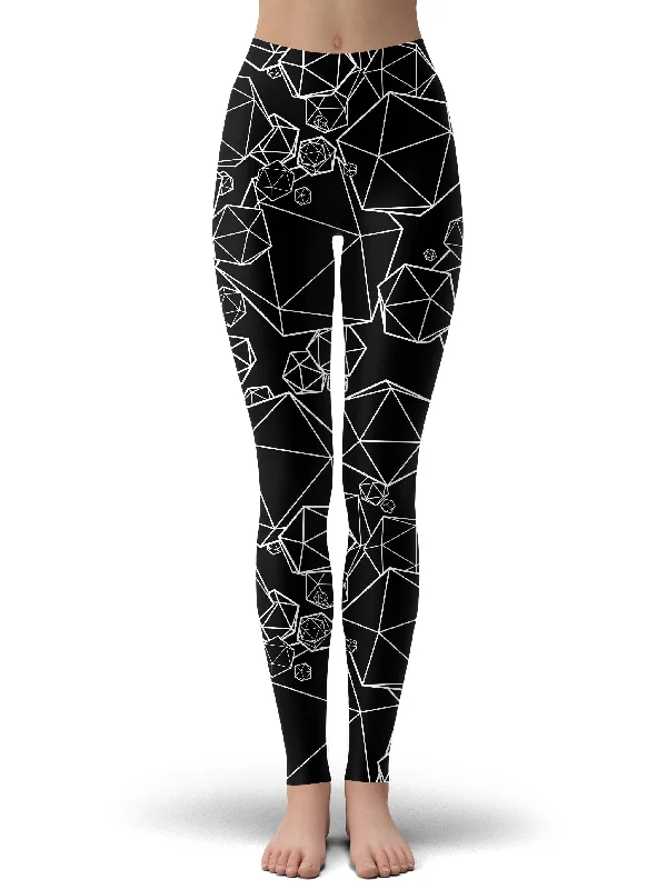 Holiday Sale Icosahedron Madness Black Leggings