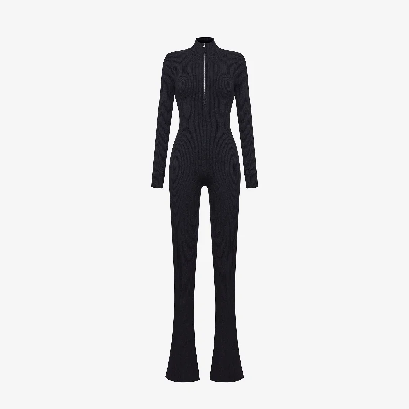 Seasonal Sale JUMSUIT IN BLACK CASHMERE