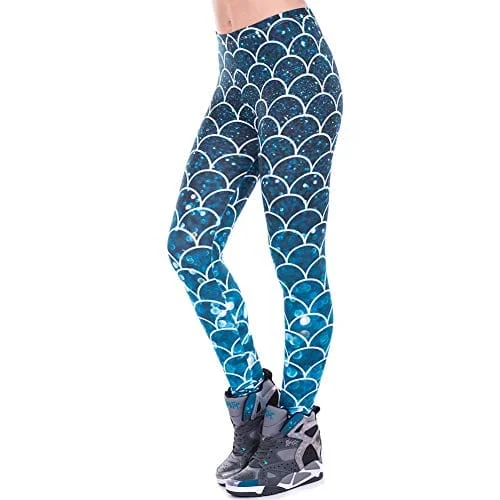 Don’t Miss Out Kanora Middle Waisted Seamless Workout Leggings - Women’s Mandala Printed Yoga Leggings, Tummy Control Running Pants (Mermaid, One Size), Medium Don’t Miss Out Kanora Middle Waisted Seamless Workout Leggings - Women’s Mandala Printed Yoga Leggings, Tummy Control Running Pants (Mermaid, One Size), Medium