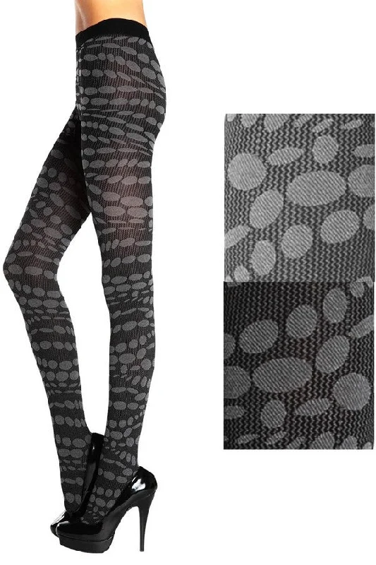 Special Savings Lady's Fashion Spiraling Lava Dots Tights