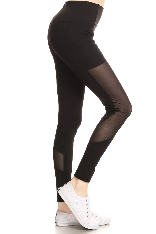 Stock Clearance Mesh Panel Performance Leggings