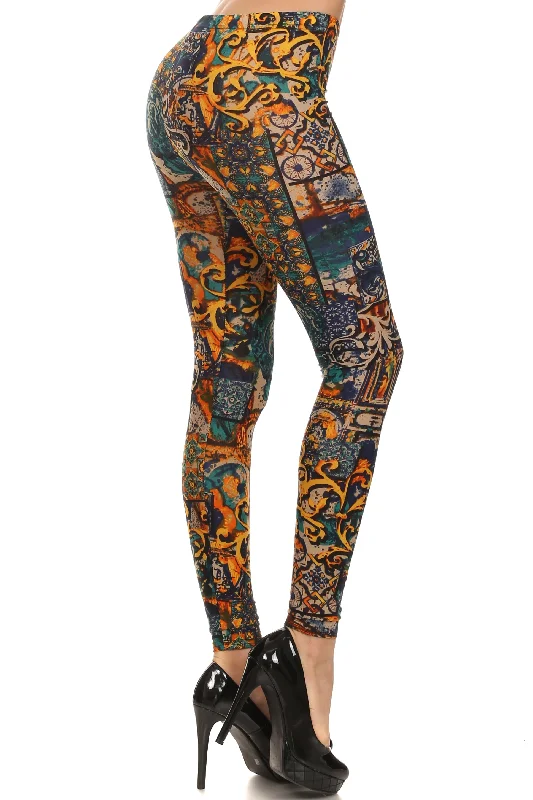Exclusive Preview Moraccan Filigree Velour Leggings