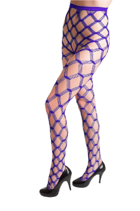 Fantastic Deals Multi-Line Wide Gauge Fishnet Tights