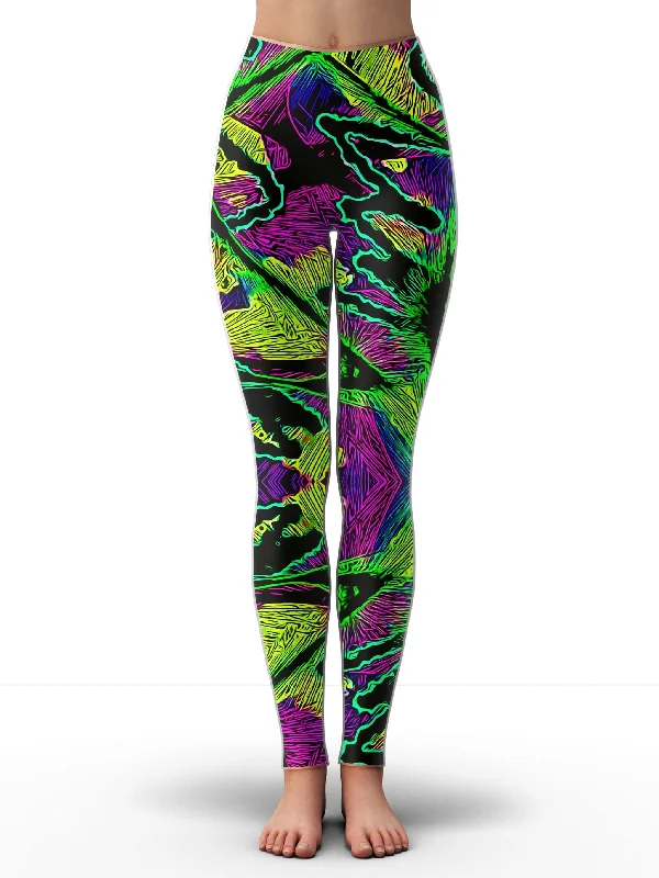 Extra Savings Neon Graffiti Leggings