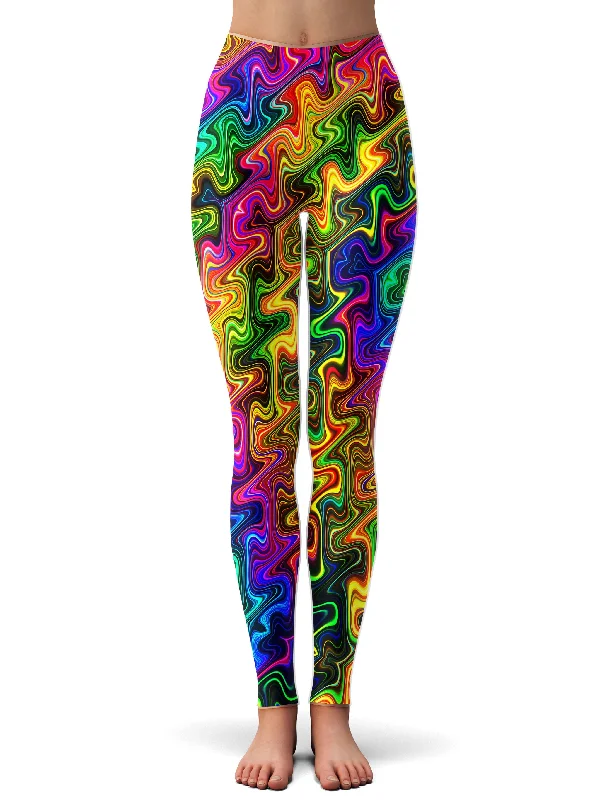 Super Deal Neon Ziggy Leggings
