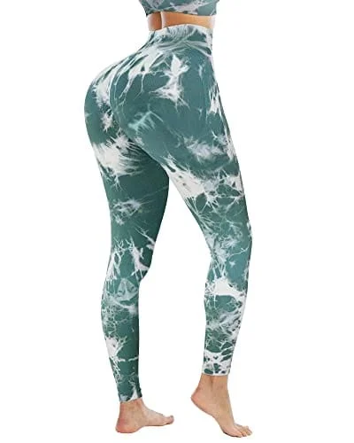 Discount Deals NORMOV Butt Lifting Workout Leggings for Women,Seamless High Waist Gym Yoga Pants Dye Green Discount Deals NORMOV Butt Lifting Workout Leggings for Women,Seamless High Waist Gym Yoga Pants Dye Green
