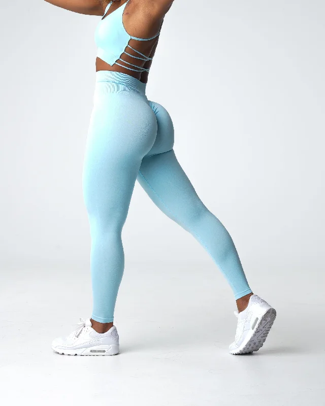 The Best Prices Pastel Blue Scrunch Seamless Leggings