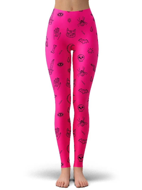 Epic Deals Pink Pattern Leggings