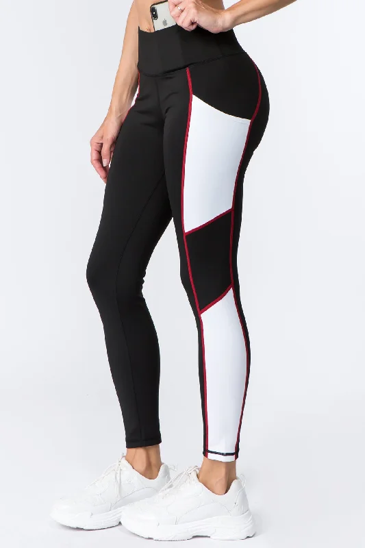 Crazy Deals Retro Active Colorblock Workout Leggings